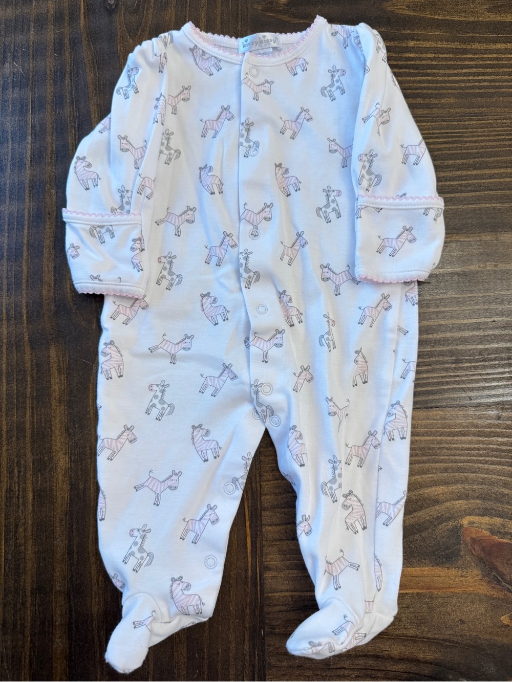 Kissy Kissy Zebra Onesie